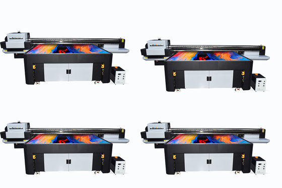 Hochpräzisions-UV-Drucker für Mobiltelefonhüllen Geräteabmessung 4130 x 2000 x 1300 mm Tintenfarbe W CMYKLCLM Light Oil