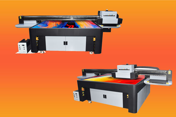 UV-Flachbettdrucker mit 30 Quadratmetern pro Stunde maximale Druckgeschwindigkeit und LED-UV-Lampen-Härtungssystem