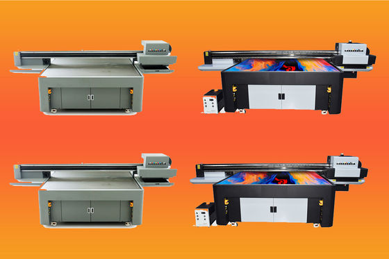 Stahlrahmen UV-Flachbettdrucker mit kontinuierlichem Tinteversorgungssystem und Fotodrucksoftware
