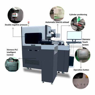 UV-Flachbettdrucker mit kontinuierlichem Tinteversorgungssystem 1812*660*10-270mm Drucklänge