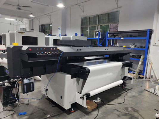 2.5m Großformat CMYK Weiß UV-Rolldruckmaschine Auflösung 1440DPI