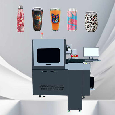 10-270 mm Drucklänge Zylinder UV-Drucker mit Ethernet-Konnektivität und LCD-Touchscreen-Steuerung