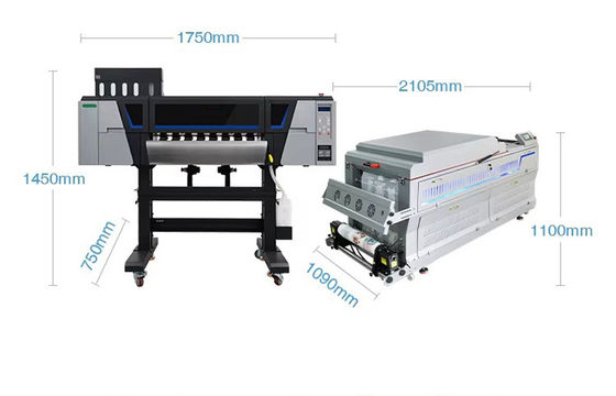 5 Farben automatischer UV-DTF-Drucker mit Vor- und Nachmedienheizungen für UV-DTF-AB-Filme
